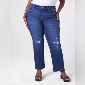 Lane Bryant Signature Fit Slim Straight Ankle Jeans 22